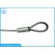 Galvanized Stainless Steel Wire Rope Loop Slings 7x7 With Clear Coatings