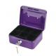 6 Metal Material Cash Box With  Key Lock Security Money Coin Safe Box Money Box