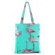 Flower Pattern Zipper Printed Shopping Bags For Grocery Stores