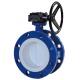 BS AWWA DN150  Soft Sealing  Stainless Steel Double Eccentric Butterfly Valve