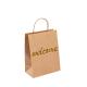 Customized Gold Stamp Shopping Kraft Paper Packaging Bag With personal Logo