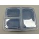 3-Compartment Takeaway Plastic Food Container Plastic Type Pp Fast Food Box Food Usage Fast Food Box