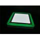 Surface Mount Double Color Led Panel 18W + 6W Square Blue Edge 2100 Lumens 3 Cycle