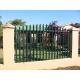 Galvanised 3.6m High Steel Security Fence Panels Rounded Top