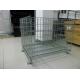 Folding Warehouse Steel Metal Wire Rolling Storage Cage