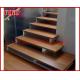 Double Steel Plate Staircase VK27S ,Stainless Steel,Power Coated,Wooden ，Beech Tread,Carbon Steel Stringer,