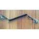 Thumb hooks on two ends plastic black coil key holder chain good safety coil tether