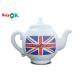 2m 6.6ft White Advertising Air Sealed Inflatable Teapot Model With Printing