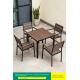 Contemporary Plastic Wood Formosa Outdoor Dining Furniture Table And Chair Set For Villa Garden