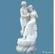 Garden Hand Carved Natural Stone Sculpture 180cm White Marble Statue