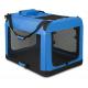 600D PVC 20in Foldable Pet Carrier 13in Portable Collapsible Dog Crate