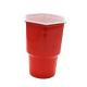 16 OZ PP Disposable Hexagonal Plastic Cups Red Cups Beer Pong PS Hexagon Pong Cups