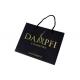 250gsm Personalized Shopping Bags For Business Black Card Gold Foiling Matt Finish