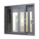 6mm Double Glazed Aluminium Sliding Windows For Kitchen Deep Anodized Surface