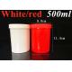 150g 250g 500g Empty Black White Blue Red Translucent Single Wall PP Plastic