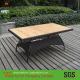 Outdoor patio dinning table, rectangle dinning table, wood top wicker table (WF-0773TABLE)