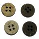 4 Hole 11mm Sewing Knitting Garment Natural Material Buttons / Coconut Buttons