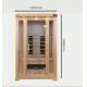 Wood Color Indoor Colorful Light Home Infrared Sauna Room 2 Person Size  1750W