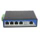 Dual SFP POE Gigabit Ethernet Switch 4 Port Aluminum Alloy Casing