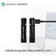 NSC Aaa 01 Micro USB Rechargeable Li Ion Battery 1.5 Volt 400mAh