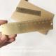 Satin brush brass bookmark ruler, OEM brushed brass mini ruler bookmarks