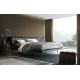 Poliform Onda Modern Upholstered Bed Metal Sofa Hotel Type Stainless Steel
