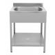 80cm Farmhouse Outdoor Stainless Steel Sink Stand One Bowl