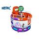 Coin Operated Revolving Cup MP5 Carousel Kiddie Ride Rotation Ride Game Machine