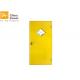Yellow Color 1 Hour Fire Rated Door/Commercial Steel Insulated Fire Door With Glass Insert