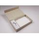 Retai Custom Luxury Gift Boxes Packaging Chocolate Album Chipboard Cotton Fabric Covered