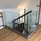 Grey Aluminum Alloy Railing Glass Stair Balustrade with Fence Handrail and Frameless
