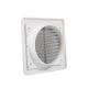 100mm Square Plastic Grill White PP Ducting Ventilation Extract Fan with Insect Nets
