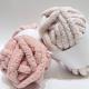 1/0.14NM 100% Polyester Soft Fluffy Round Velvet Merino Wool Yarn For Hand DIY Weaving