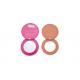 35g Single Side Rotatable Cosmetic Pocket Mirror PU Leather For Promotion