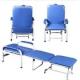 Hospital Patient Room Chair Portable Foldable Accompany PVC Artificial Leather