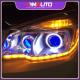 12V Daytime Running LED Lights Waterproof Car Gem LED Light Bar DRL Flowing Turn