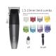 Usb Charging Cordless Hair Trimmer Black Stainless Steel Blade Adjustable Shaving Machine