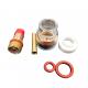 Better Gas Coverage Upper WP-17/18/26 Champagne Nozzle Kit with Adapter 2.4mm TIG Welding Consumables