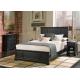 Contemporary Hotel Solid Wood Bedroom Furniture Sets High Density Form Highly Endurable