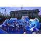 Snow World Outdoor Inflatable Waterpark Customized With Big Round Pool