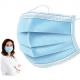 Low Sensitivity Disposable Mouth Mask , 3 Ply Non Woven Mask 100% Latex Free