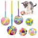 Interactive Cat Toy Balls With Bell And Cat Fuzzy Chew Balls