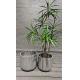 Customizable Fiber Clay Planter Round Weather - Resistant