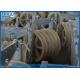 Transmission Line Stringing Mounted Pulleys for Steel Cable Wire Rope , Galvanized Steel Frame