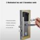Hotel RFID Card Door Lock / Smart Lock Fingerprint Door Lock