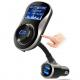 Dual USB Port FM Transmitter  Bluetooth AUX Audio Receiver Adapter ,  Support U Disk TF Card Play Music With LCD Display