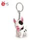Ens Dog Shaped 3D PVC Keychain Plastic non phthalate Material