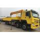 Howo 8x4 Cargo Truck Mounted Crane 12ton To 20 Ton High Performance