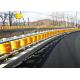 Korea ETI KSI Type Bend Safety Roller Barriers , Metal Beam Crash Barrier