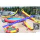 Summer Pool Inflatable Water Games With Slide ,  Adventure Inflatable Water Sports